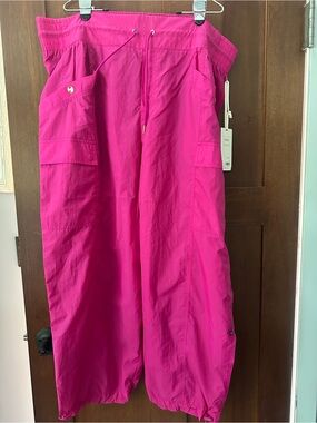 Athleta Fuchsia High-Waist Utility Pants